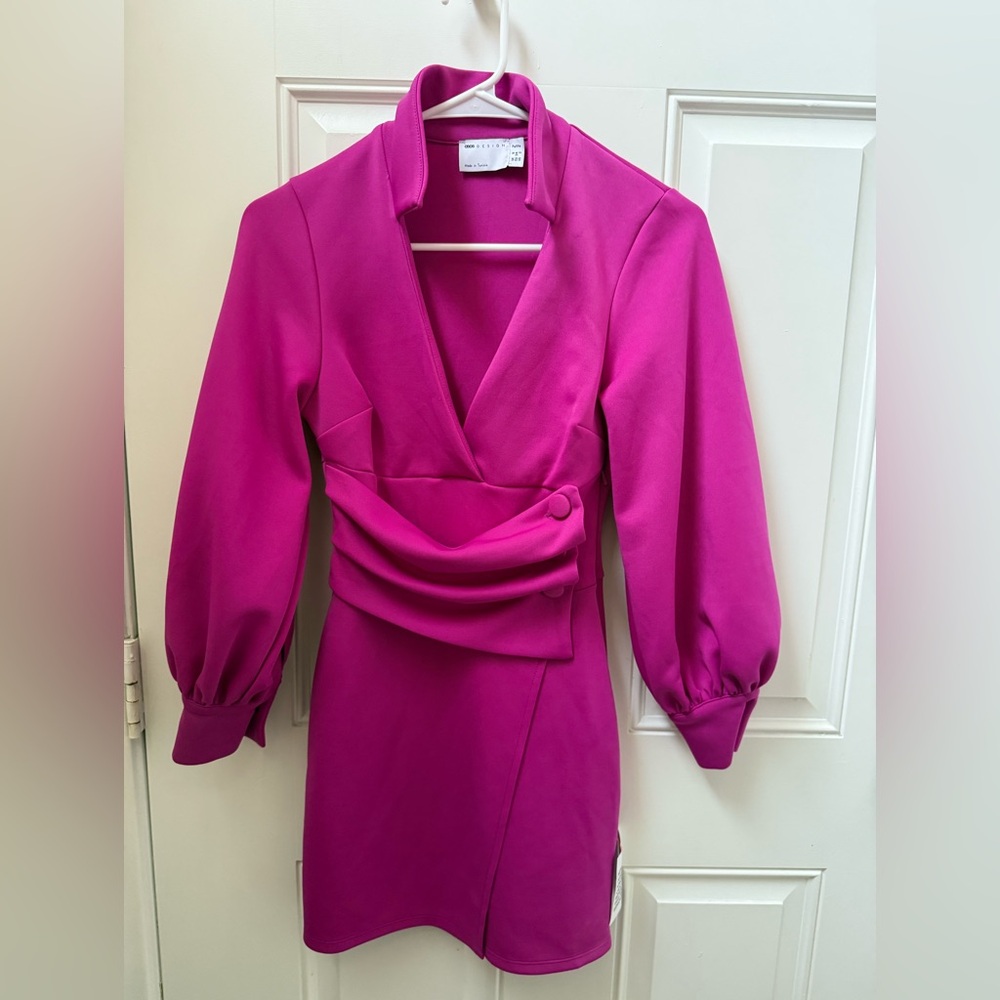 ASOS Petite Fuchsia Mini Dress